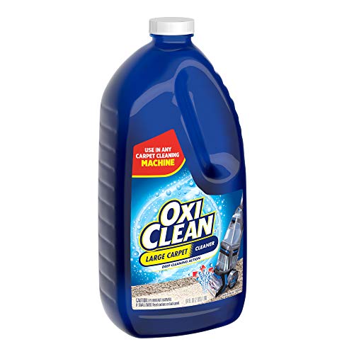 OxiClean Large Carpet Cleaner Liquid Solution for Steam Cleaning Machines, 64 fl oz