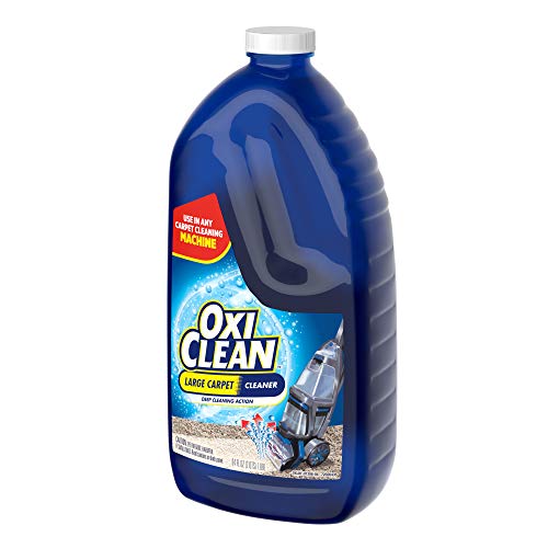 OxiClean Large Carpet Cleaner Liquid Solution for Steam Cleaning Machines, 64 fl oz