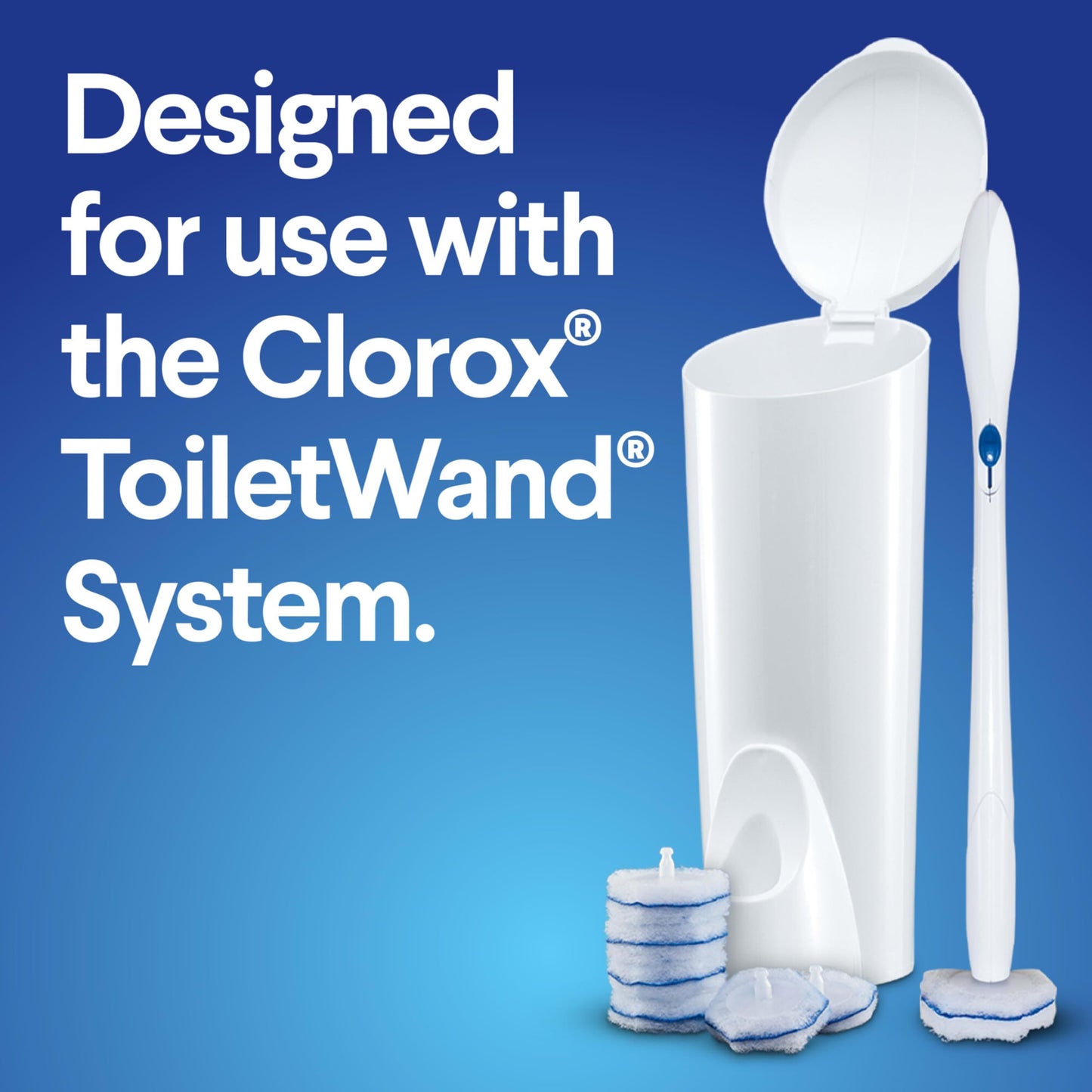 CLOROX ToiletWand Toilet Cleaning Refills, Disinfecting Scrubbing Pads, 10 Count (Pack May Vary)