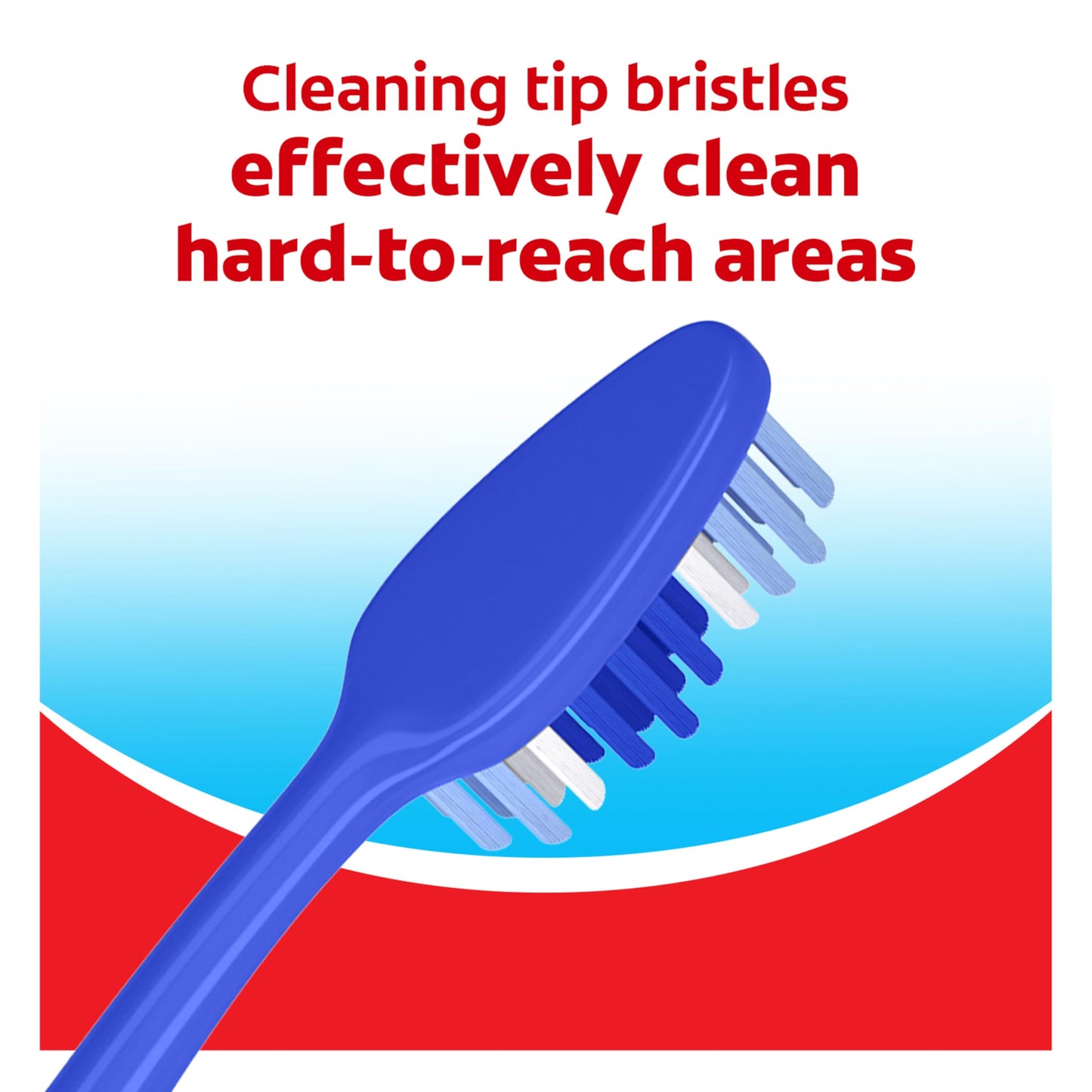 Colgate Extra Clean Toothbrush, Medium Bulk Toothbrush Pack, Adult Medium Bristle Toothbrushes with Ergonomic Handle and Circular Cleaning Bristles, Helps Remove Surface Stains, 6 Pack