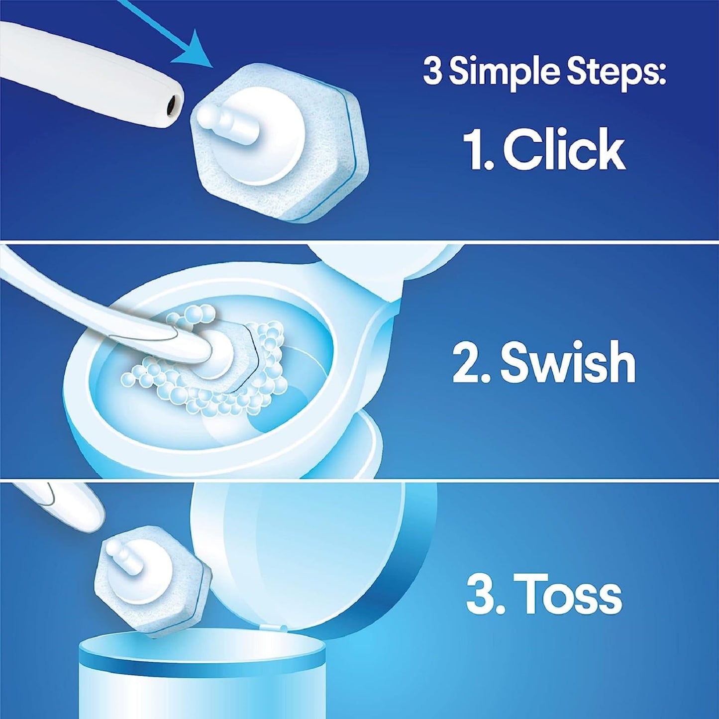 Clorox ToiletWand Disinfecting Refills, Rainforest Rush, 30 Ct (Package May Vary)