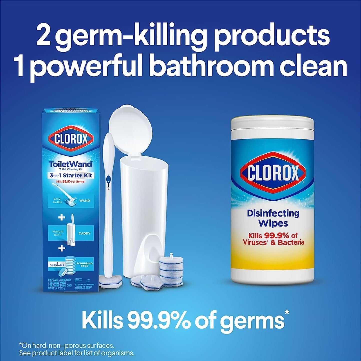 Clorox ToiletWand Disinfecting Refills, Rainforest Rush, 30 Ct (Package May Vary)