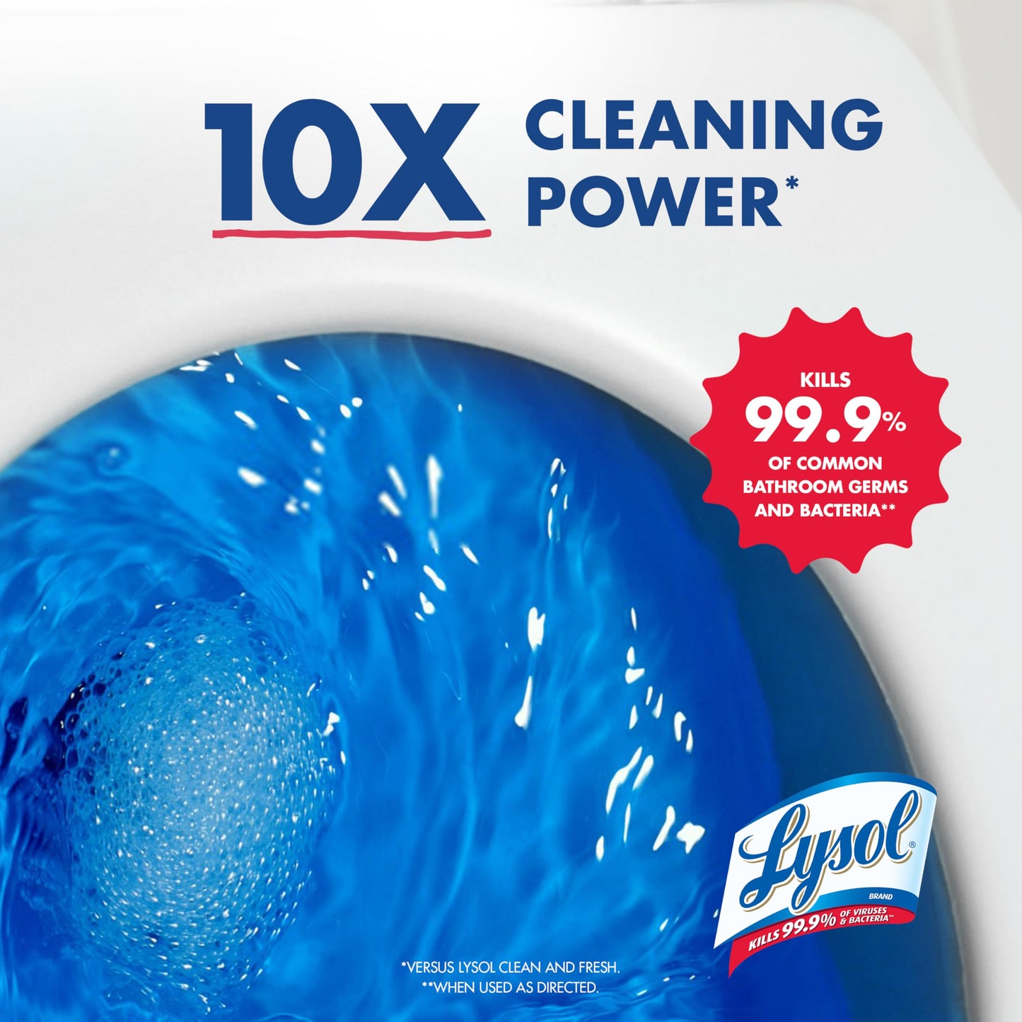 Lysol Power Toilet Bowl Cleaner Gel, For Cleaning and Disinfecting, Stain Removal, 24 Fl oz (2-pack),Packaging may vary