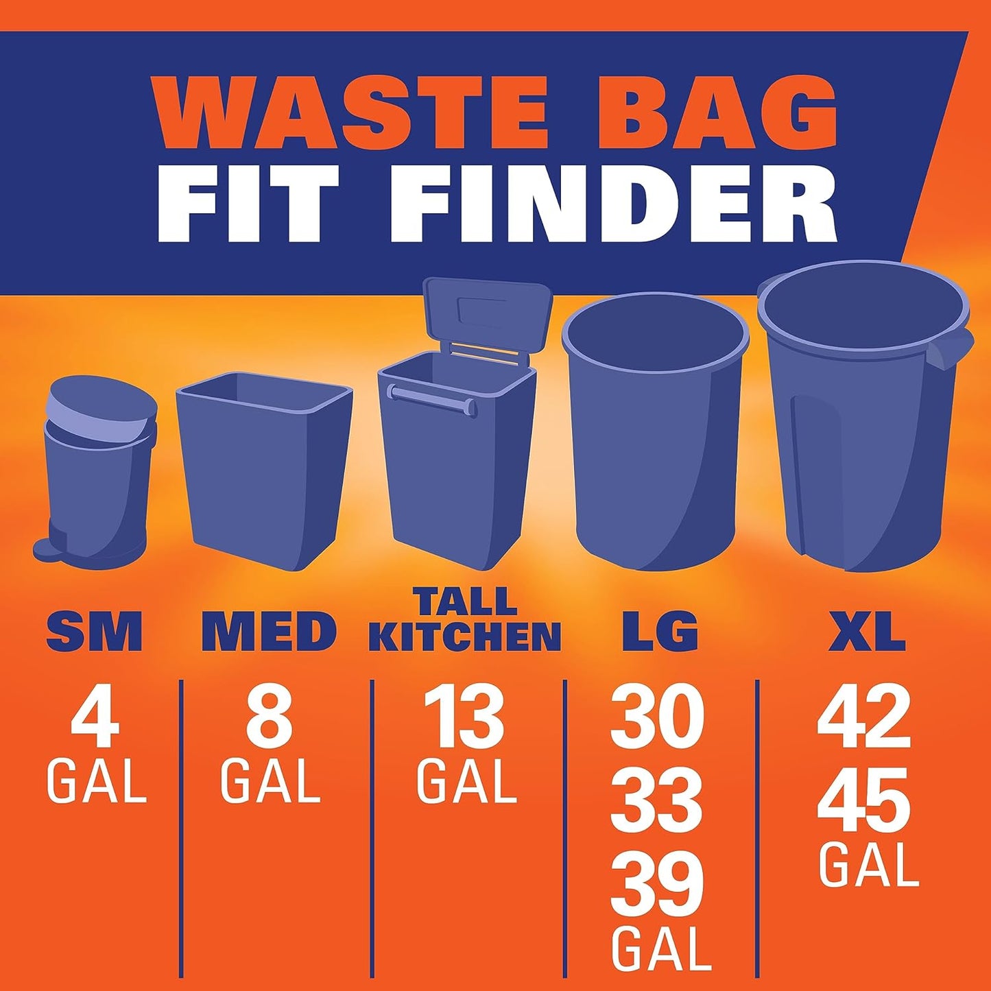 Hefty Ultra Strong Tall Kitchen Trash Bags, Unscented, 13 Gallon, 110 Count