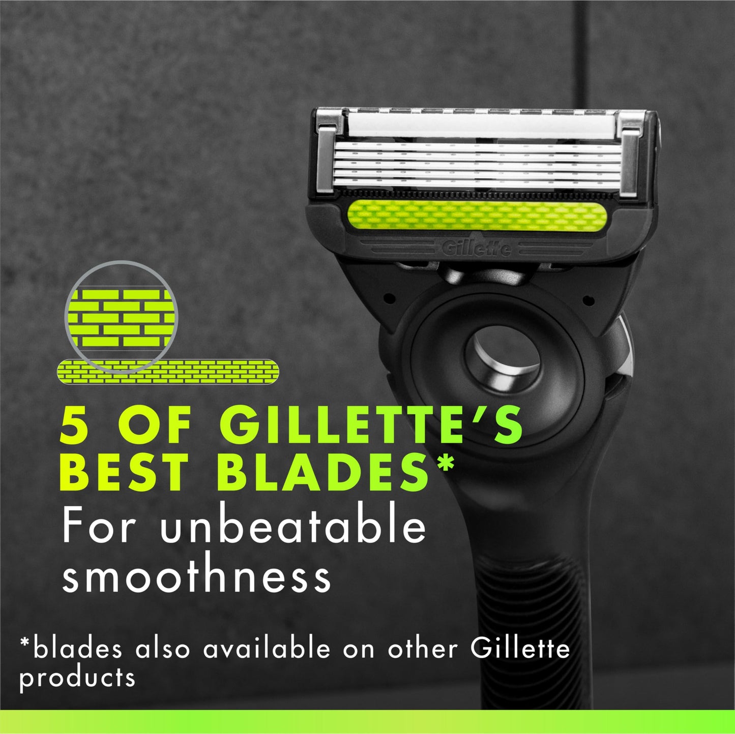 Gillette Labs Mens Razor Blade Refills Compatible with Gillette Labs Razors - 4 Cartridges With Exfoliating Bar