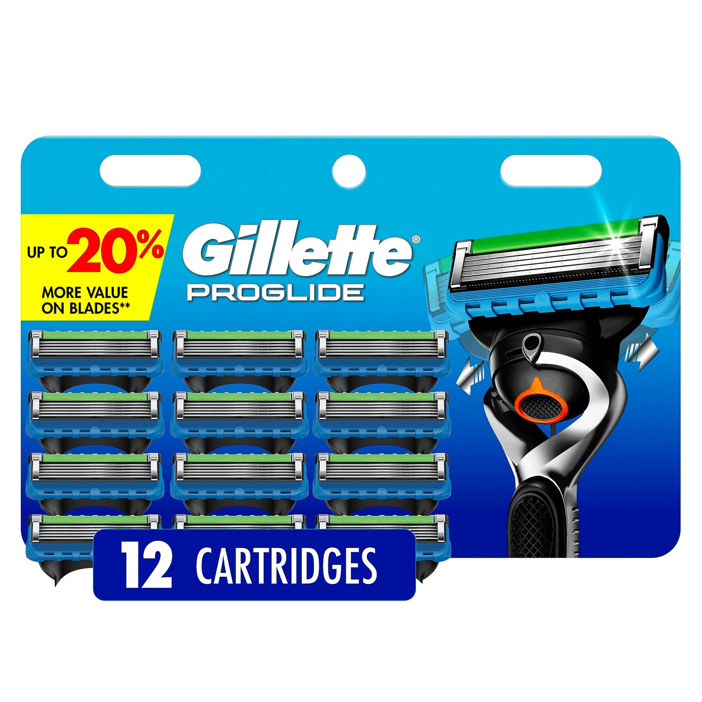 Gillette Fusion5 ProGlide Men's Razor Blade Refills, 12 Count, Mens Razors / Blades