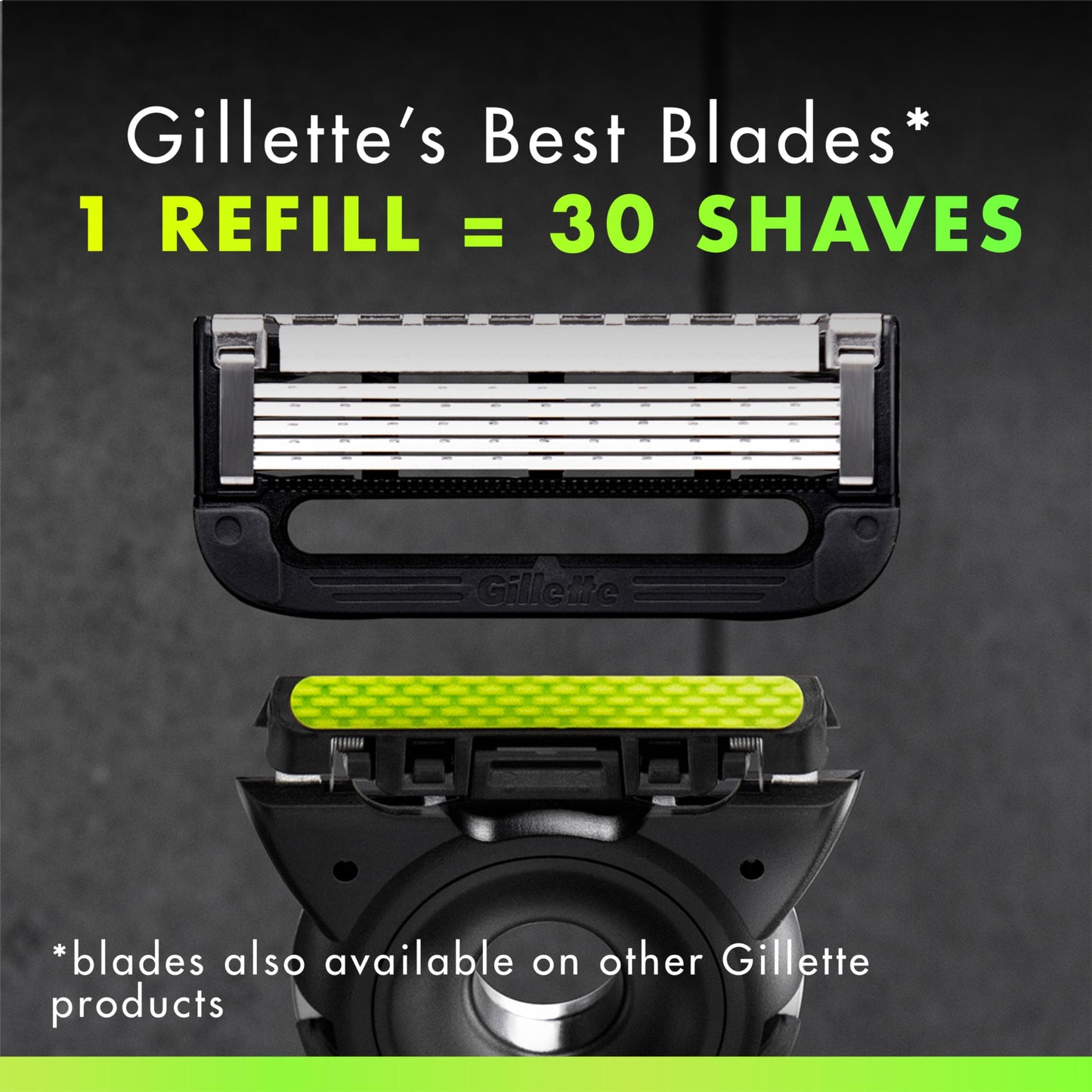 Gillette Labs Mens Razor Blade Refills Compatible with Gillette Labs Razors - 4 Cartridges With Exfoliating Bar