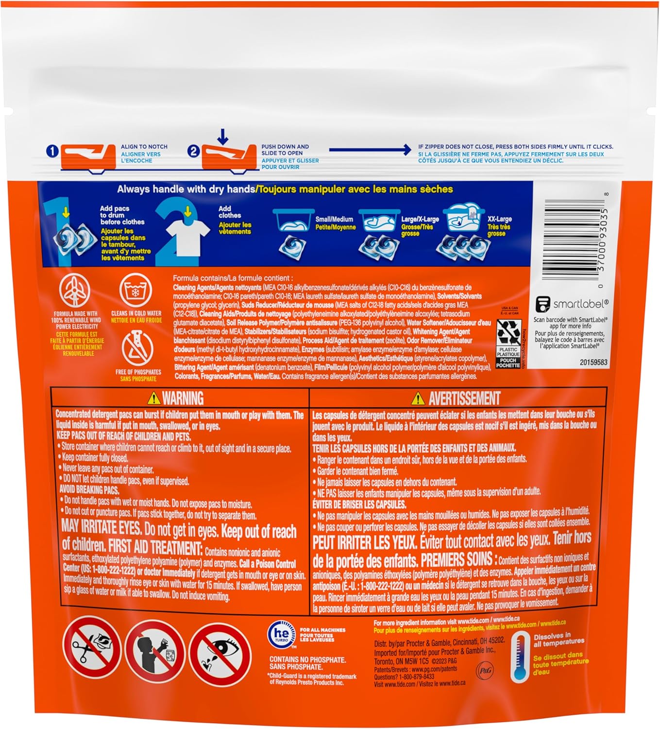 Tide Pods,Liquid Detergent, Original Scent, 16 count