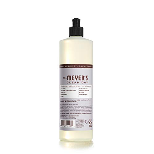 MRS. MEYER'S CLEAN DAY Liquid Dish Soap, Biodegradable Formula, Lavender, 16 fl. oz - Pack of 3