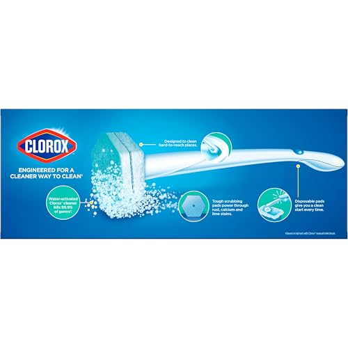 Clorox ToiletWand, Disinfecting Wand Refill Heads - Rainforest Rush, 10 Count (Package May Vary)