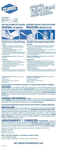 CLOROX ToiletWand Toilet Cleaning Refills, Disinfecting Scrubbing Pads, 30 Count (Pack May Vary)