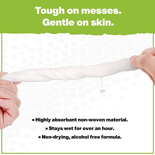 Heavy-Duty 10" x 15" Industrial Cleaning Wipes — 100 Count Hand & Tool Cleaning Wipes — Large Multi-Surface Cleaning Cloths, Water-Based Solution with Extreme Cleaning Power — Unscented, Safe on Skin