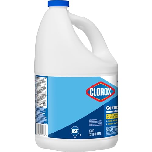 CloroxPro Clorox Germicidal Bleach, 121 Ounce Bottle, Pack of 3 (Package May Vary)