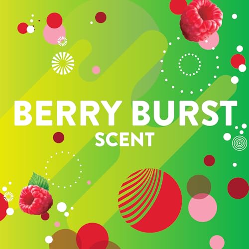 Scrubbing Bubbles Fresh Gel Toilet Bowl Cleaning Stamps, Helps Keep Toilet Clean and Helps Prevent Limescale & Rings, Berry Burst Scent, 6 Stamps