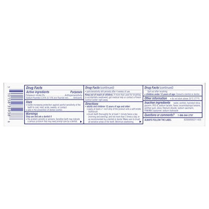 Sensodyne Pronamel Clinical Enamel Strengthening Toothpaste, Whitening Action, 3.4 oz (3 Pack)
