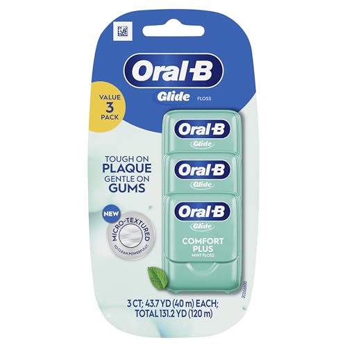 Oral-B Glide Pro-Health Comfort Plus Floss, Mint, 3 Ct