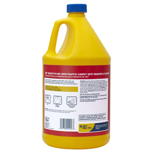 Zep High Traffic Carpet Cleaner - 1 Gallon - Penetrating Formula Removes Deep Stains. Make High-Traffic Areas Look New Again
