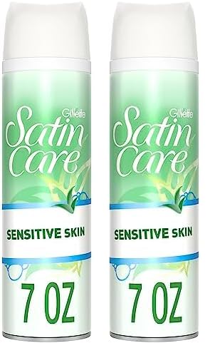 Gillette Satin Care Shaving Gel Sensitive, 7 oz (Pack of 2)