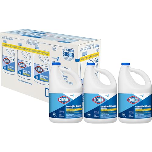 CloroxPro Clorox Germicidal Bleach, 121 Ounce Bottle, Pack of 3 (Package May Vary)