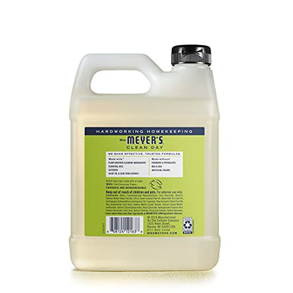 MRS. MEYER'S CLEAN DAY Liquid Hand Soap Refill, Cruelty Free and Biodegradable Formula, Lemon Verbena Scent, 33 oz