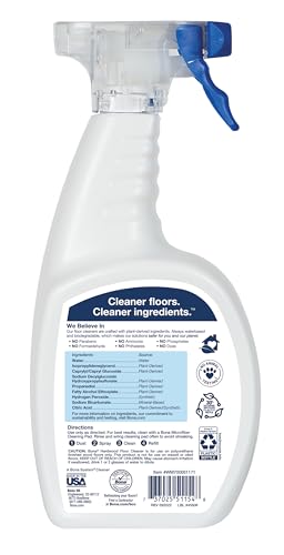 Bona Hardwood Floor Cleaner Spray - 32 fl oz - Unscented - Residue-Free Household Floor Cleaning Solution for Wood Floors