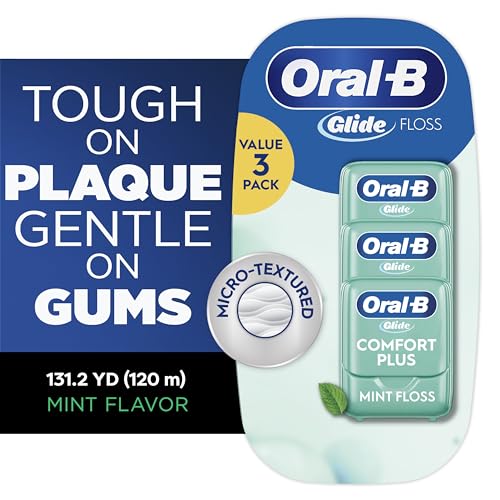 Oral-B Glide Pro-Health Comfort Plus Floss, Mint, 3 Ct