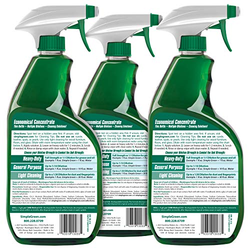 Simple Green AllPurpose Cleaner, 32 Fl Oz (Pack of 3), Original