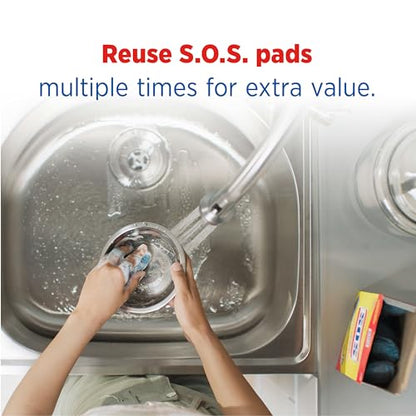 S.O.S Steel Wool Soap Pads, 18 Count