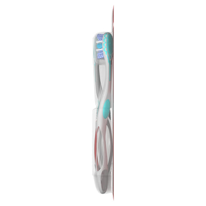 Colgate 360 Advanced Optic White Whitening Toothbrush with Tongue Cleaner, medium, 4 Count