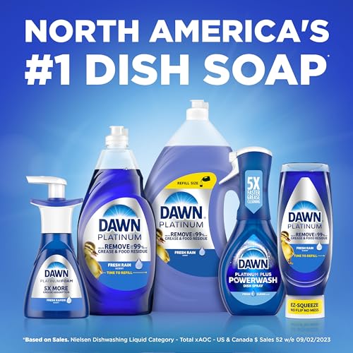 Dawn Platinum Powerwash Dish Spray, Dish Soap Cleaning Spray, Apple Scent Refill, Dish Soap Liquid, 16 Fl Oz (Pack of 6)