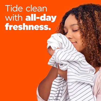Tide Plus Febreze Freshness HE Turbo Clean Liquid Laundry Detergent, Spring & Renewal Scent, 84 fl oz, 59 loads