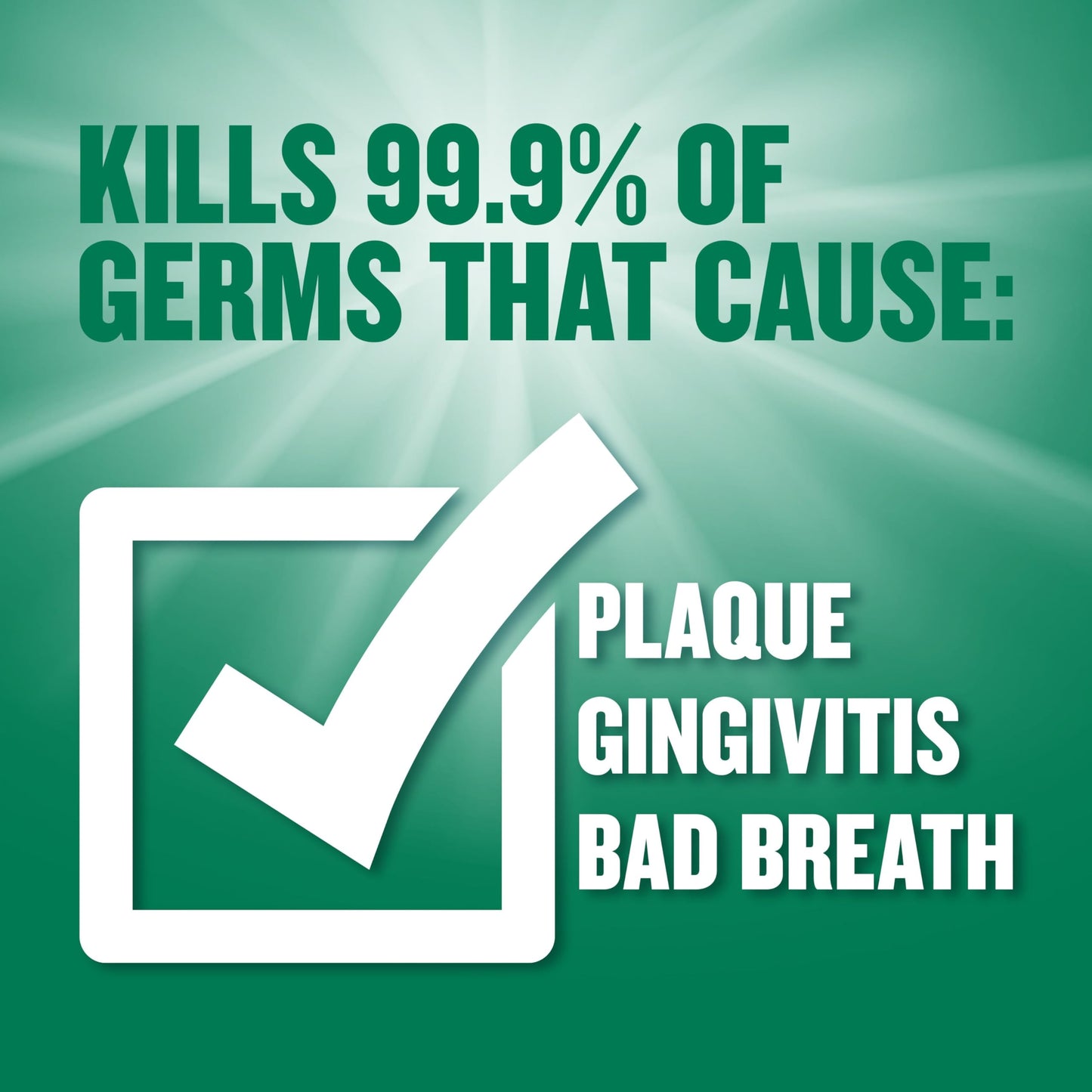 Listerine Freshburst Antiseptic Mouthwash for Bad Breath, Kills 99% of Germs That Cause Bad Breath & Fight Plaque & Gingivitis, ADA Accepted Mouthwash, Spearmint, 8.5 Fl. Oz (250 mL)