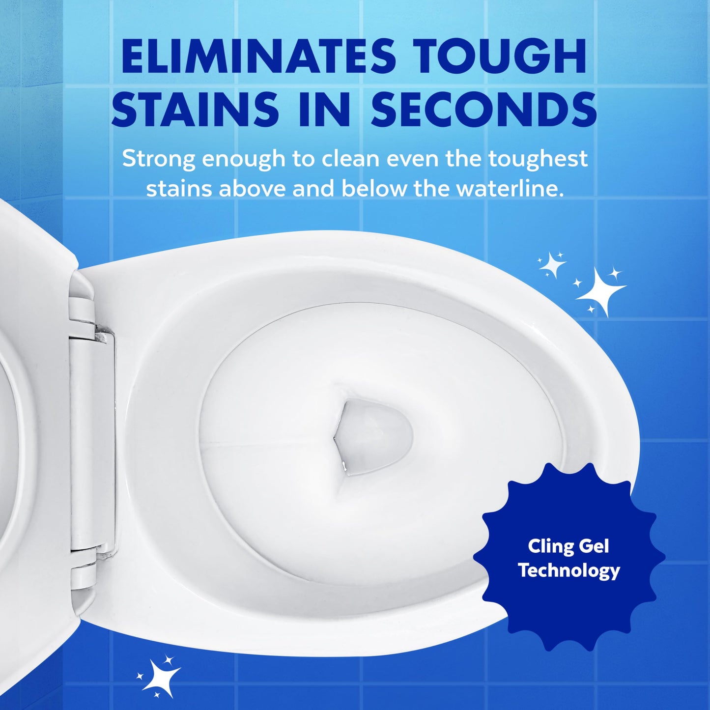 Lysol Power Toilet Bowl Cleaner Gel, For Cleaning and Disinfecting, Stain Removal, 24 Fl oz (2-pack),Packaging may vary