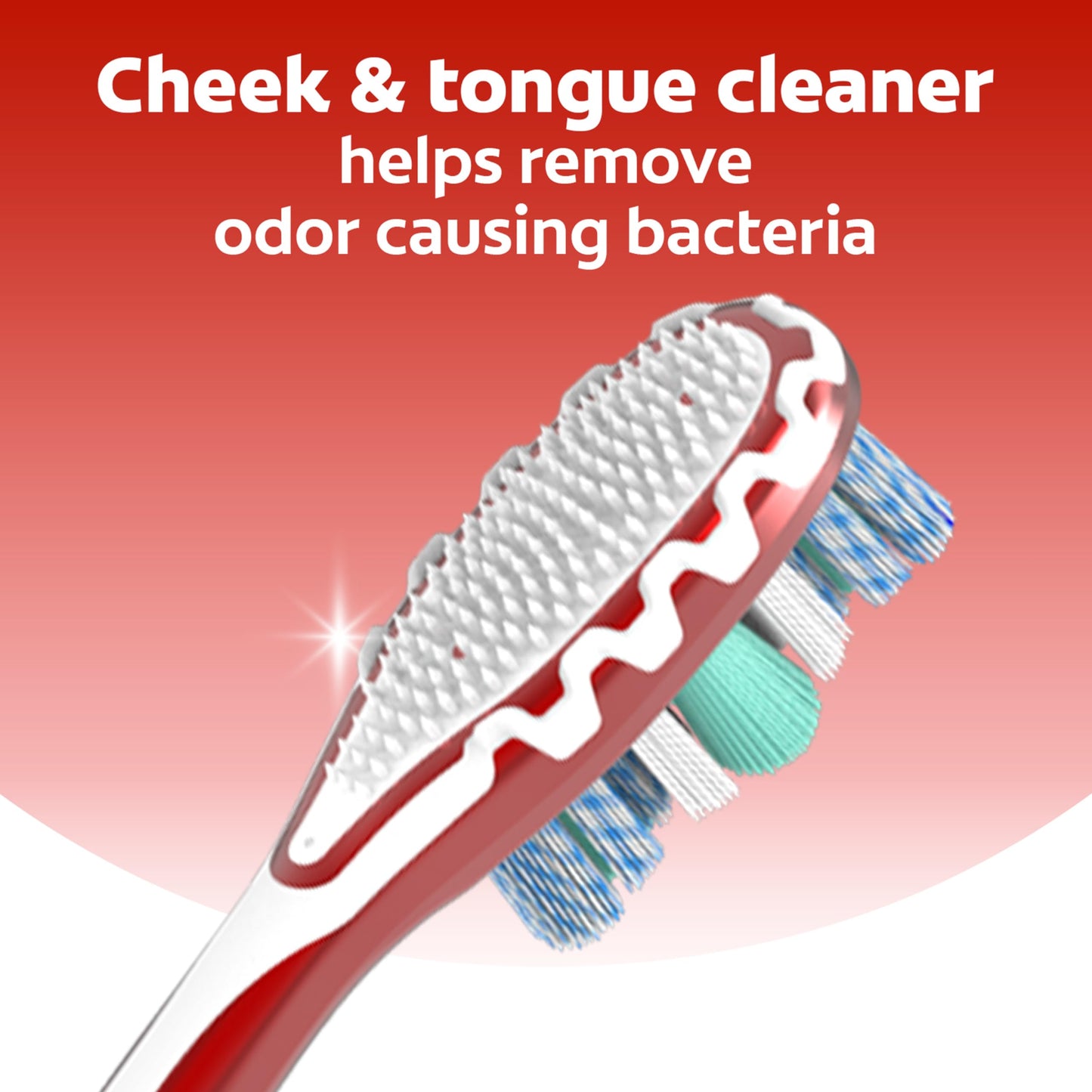 Colgate 360 Advanced Optic White Whitening Toothbrush with Tongue Cleaner, medium, 4 Count
