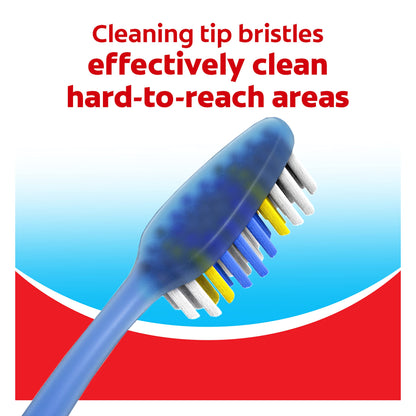 Colgate Extra Clean Toothbrush, Soft Toothbrush for Adults, 3 Count (Pack of 1)