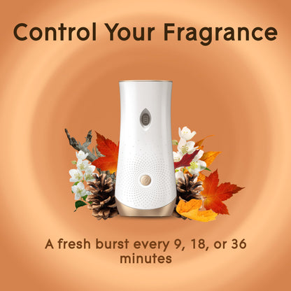 Glade Automatic Spray Refill and Holder Kit, Air Freshener for Home and Bathroom, Cashmere Woods, 6.2 Oz, 2 Count