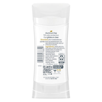 Dove Aluminum Free Deodorant for Women 3 Count Shea Butter 72 hour odor protection 2.6 oz