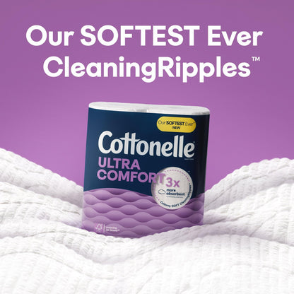 Cottonelle Ultra Comfort Toilet Paper, Strong Toilet Tissue, 9 Mega Rolls