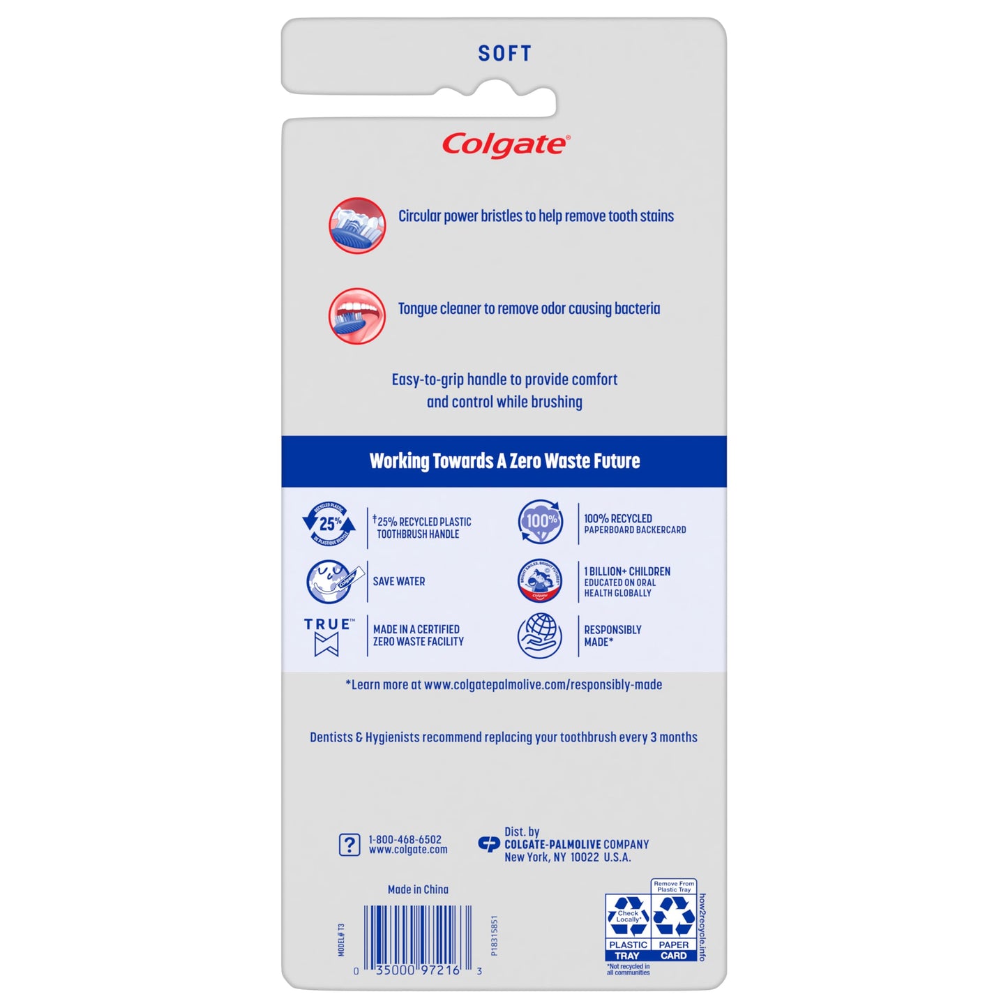 Colgate Extra Clean Toothbrush, Soft Toothbrush for Adults Packaging May Vary, 6 Count
