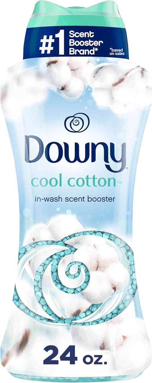 Downy In-Wash Laundry Scent Booster Beads, Cool Cotton, 24 oz
