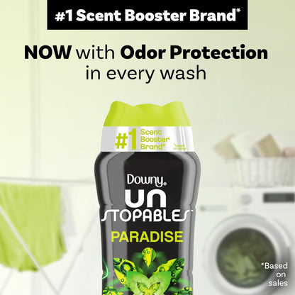 Downy Unstopables In-Wash Laundry Scent Booster Beads, Paradise, 30.1 oz