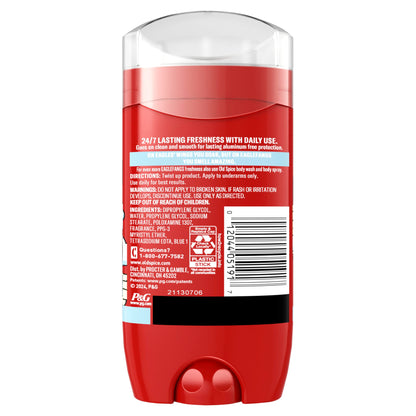 Old Spice Aluminum Free Deodorant for Men, 24/7 Odor Protection, 24/7 Freshness & Lasting Scent, Goes on Clear, Eaglefangs with Fresh Cloud Scent, 3.0 oz (Pack of 3)