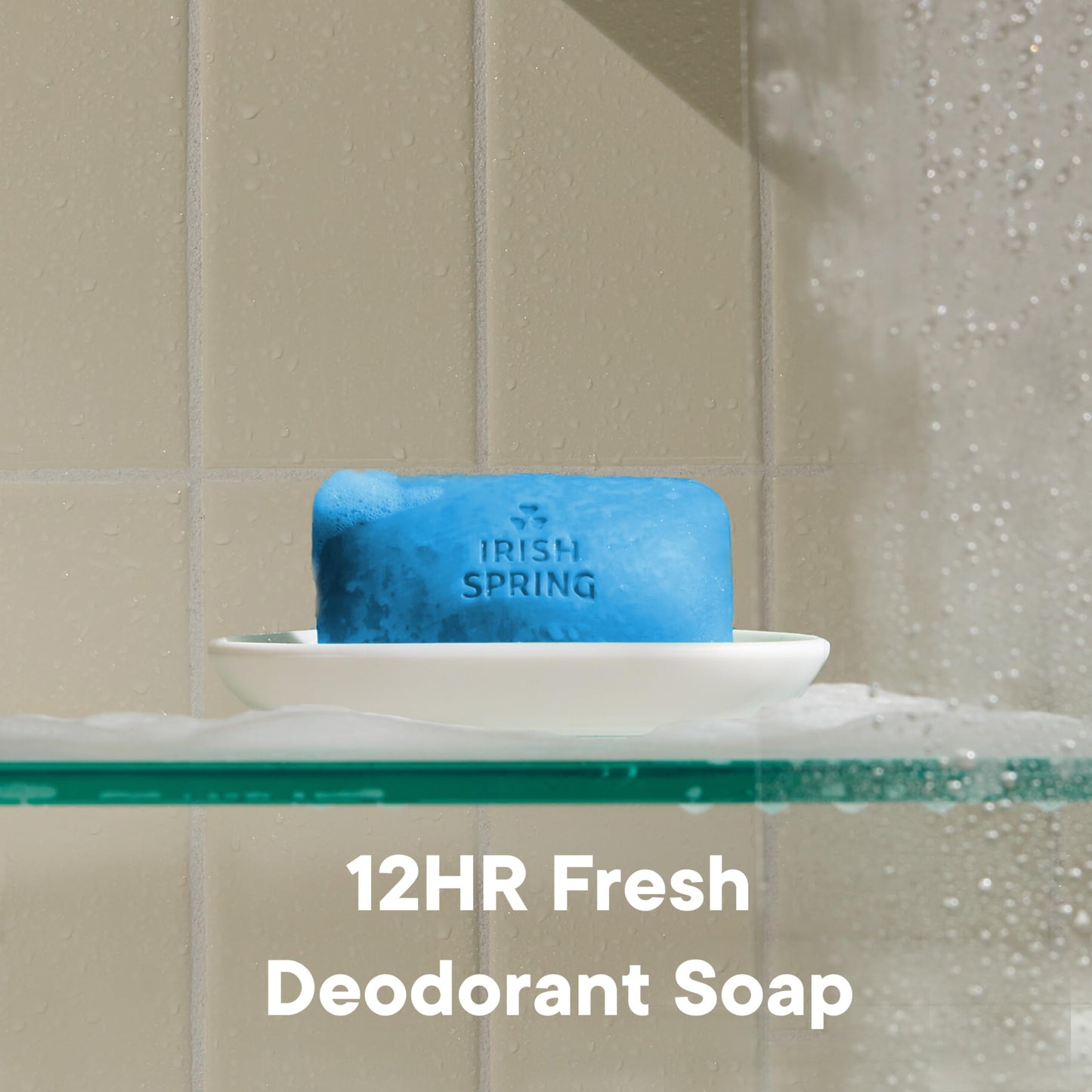 Irish Spring Icy Blast Bar Soap for Men, Mens Soap, Smell Fresh and Clean 12 Hours, Men Bars Washing Hands Body, Mild Skin, Recyclable Carton, 24 Pack, 3.7 Oz