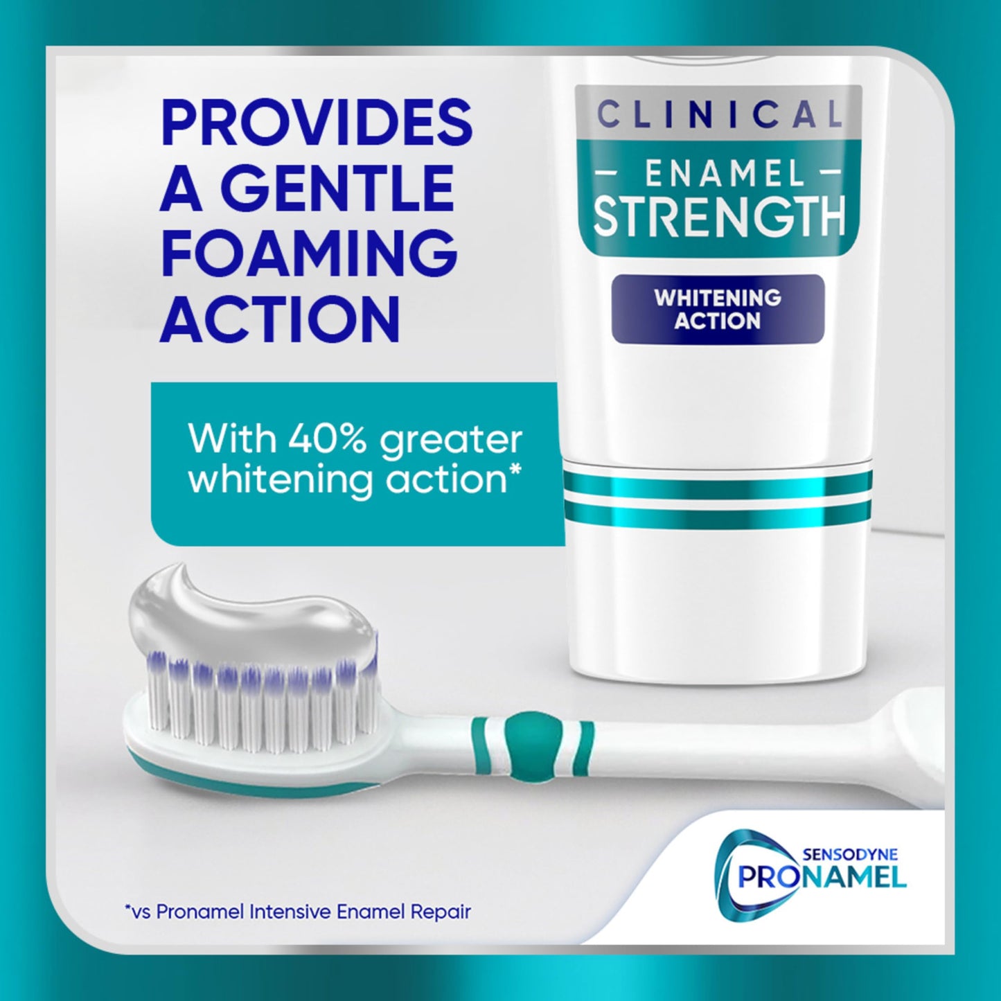 Sensodyne Pronamel Clinical Enamel Strengthening Toothpaste, Whitening Action, 3.4 oz (3 Pack)
