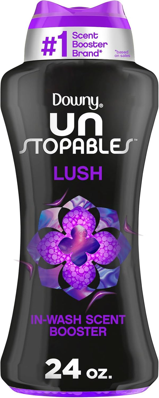 Downy Unstopables In-Wash Laundry Scent Booster Beads, Lush, 24 oz