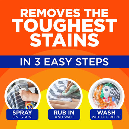 Tide Laundry Stain Remover with Oxi, Rescue Clothes, Upholstery, Carpet and more from Tough Stains, Stain Treater, 22 Fl Oz (Pack of 4)