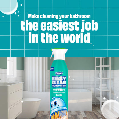 Scrubbing Bubbles Easy Clean Foaming Multipurpose Bathroom Cleaner, Continuous Spray Bottle, Fast Acting Foam, 13.58 Ounce (Pack of 2)