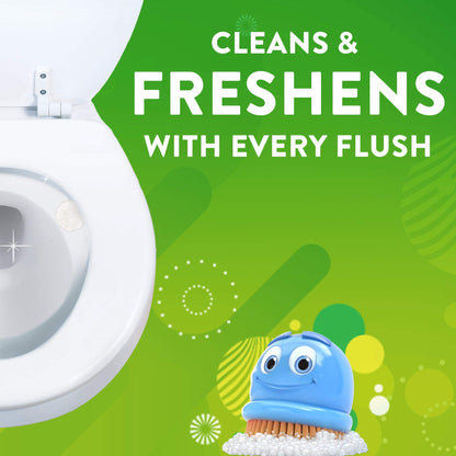 Scrubbing Bubbles Fresh Gel Toilet Bowl Cleaning Stamps Starter Pack, Clean and Prevent Limescale and Toilet Rings, Citrus Scent, 1 Dispenser with 6 Stamps, 1.34 Oz