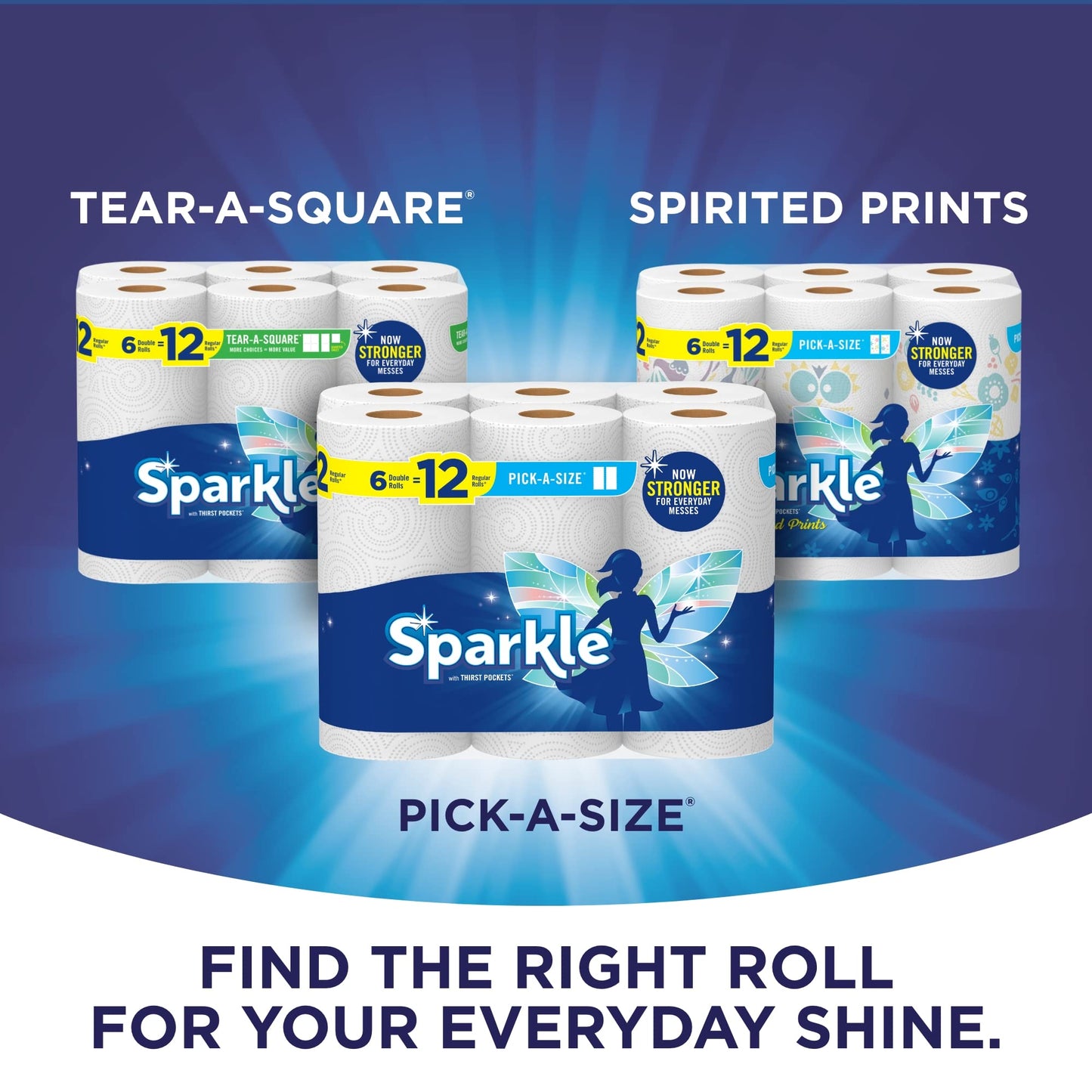 Sparkle® Pick-A-Size® Paper Towels, 3 Triple Rolls (Pack of 2)