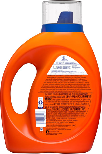 Tide Ultra Oxi Boost Liquid Laundry Detergent, 55 fl oz, 39 Loads, Advanced Stain Remover, Laundry Detergent Liquid with Extra Oxi Power
